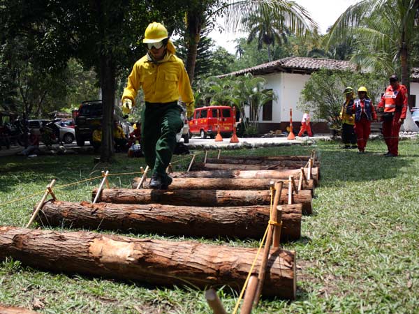 Bomberos de Colombia y del exterior midieron fuerzas y reacci�n en Cali