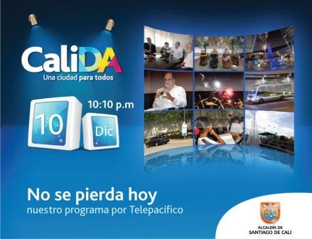 Ent�rese de las noticias m�s importantes de Cali y de la Alcald�a por el programa CaliDA
