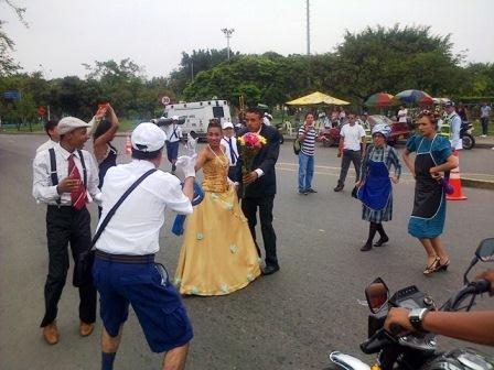 �Jovita�, �Riverita� y el �General Batata�, convocan a los cale�os a ser c�vicos durante el Sals�dromo