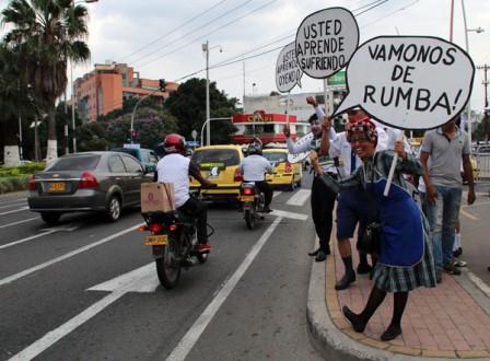 �Jovita� y otros personajes del Cali Viejo, piden respetar normas de tr�nsito