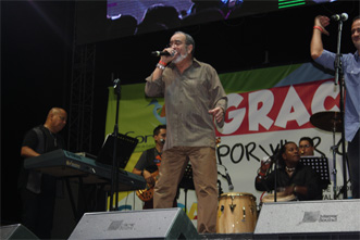 Andy Monta�ez y una n�mina de artistas de lujo, se lucieron en el cierre de la Feria