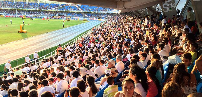 P�blico cale�o fue el aliento para las colombianas finalistas en marcha