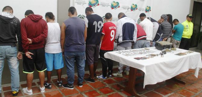 Polic�a desarticul� banda delincuencial La 40, que estar�a al servicio de Los rastrojos