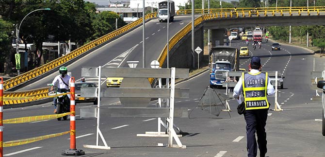 Plan de desv�os por cierre del puente de la calle 70 con carrera 8
