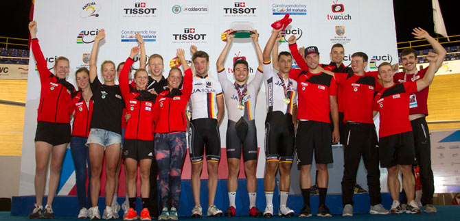 Alemania campe�n de Copa Mundo de Ciclismo; Colombia se llev� la de bronce