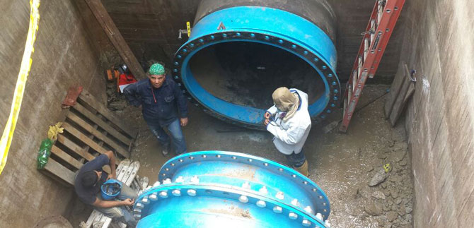 Obras de mantenimiento de acueducto realizadas por EMCALI avanzan de forma exitosa