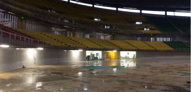 Inundaciones en el Coliseo El Pueblo no se debieron a problemas en su plataforma