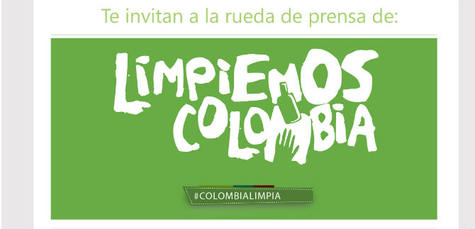 Rueda de prensa gran jornada nacional Limpiemos Colombia