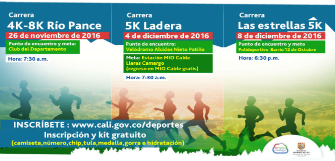 Todo listo para 4K 8K de Pance, la primera carrera gratuita de la Secretar�a del Deporte y Recreaci�n