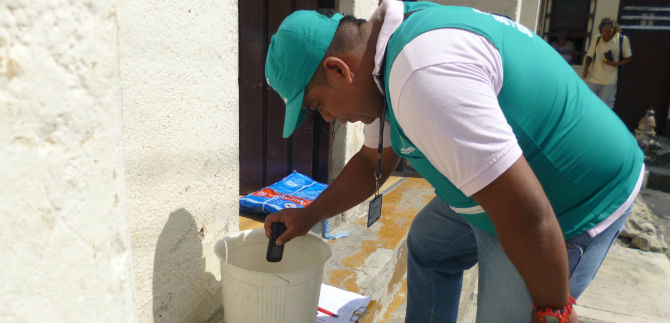 Salud P�blica previene dengue y chikungu�a en 11 barrios, esta semana