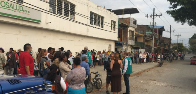 Defensor del Paciente atendi� quejas de usuarios de Coosalud, en El Diamante