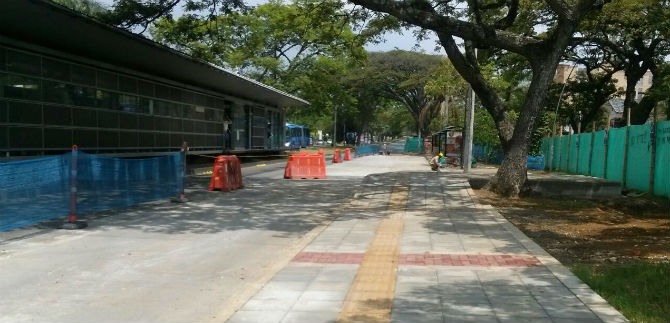 El 14 de marzo se habilita bah�a lateral frente a estaci�n Mel�ndez