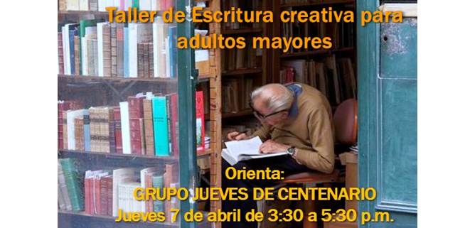 Taller de escritura creativa para adultos mayores