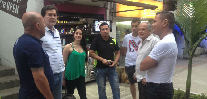 Administraci�n Municipal se re�ne con comerciantes del Parque El Perro