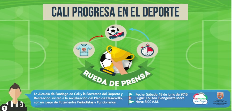 Rueda de prensa Cali progresa en el deporte
