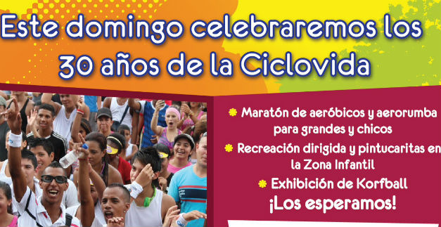 Ciclovida Cali celebrar por lo alto sus 30 aos de historia