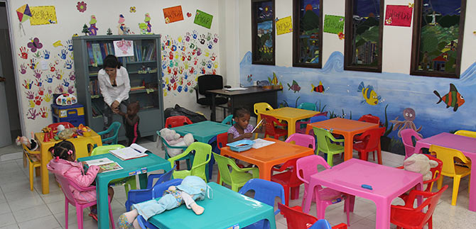 En solo dos semanas, ludoteca ya ha atendido a ms de cien nios, vctimas del conflicto armado