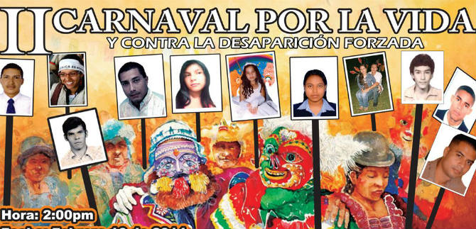 II Carnaval por la vida y contra la desaparicin forzada, este domingo en Los Cristales