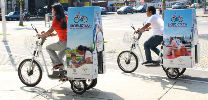 Biciblioteca, estrategia de la Secretara de Cultura para promover el libro y la lectura