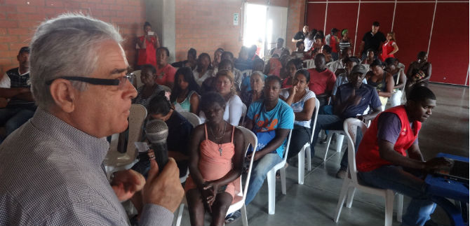 Nuevos habitantes de Potrero Grande reconocieron servicios sociales a su alcance