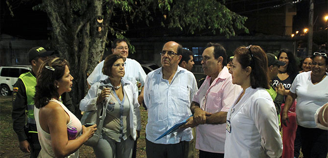 Nuevos parques con luz blanca entreg� este martes la Administraci�n, en la comuna 10