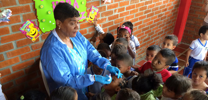 50 nios del CDI del colegio San Antonio de Padua participaron en el programa boca saludable