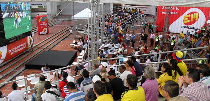 Pantalla pblica mundialista del CAM retoma transmisin este lunes, luego de elecciones