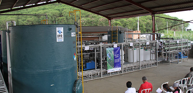 Dagma muestra avances en Planta de Lixiviados