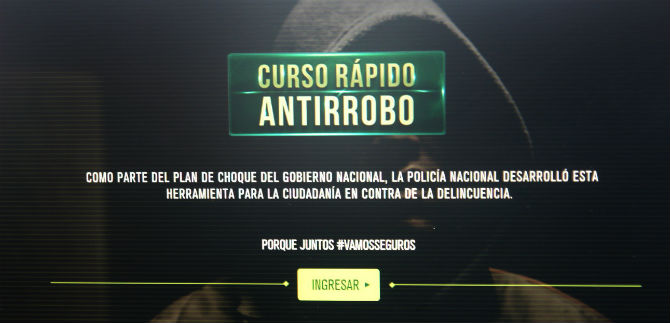 Para evitar ser vctima de los delincuentes realice curso rpido antirrobo de manera virtual
