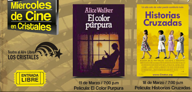 Regresaron los mircoles de cine del Teatro al Aire Libre los Cristales