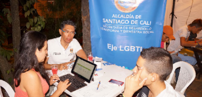 Sector Lgtbi tuvo jornada de pruebas gratis de VIH, en la Loma de la Cruz