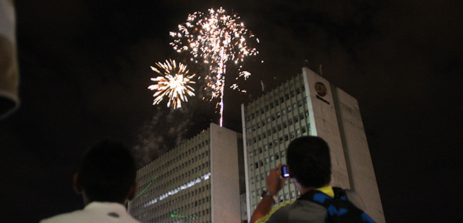Con juegos pirotcnicos se cerr celebracin de 479 aos de fundacin
