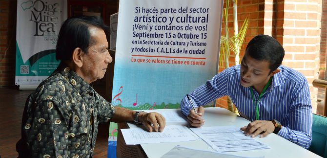 Centro Cultural de Cali, sede de mayor influencia del censo de artistas