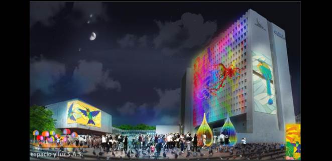 Administracin presenta cmo ser el alumbrado navideo; rueda de prensa