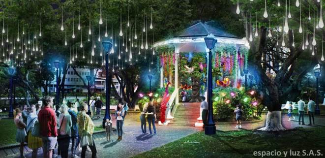 Alcalda de Cali convertir el alumbrado navideo en un aviario gigantesco con luces