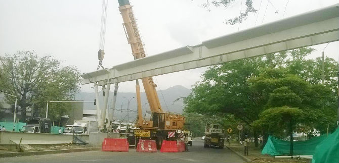 Instalarn puente peatonal en la Calle 70 con Avenida 3N