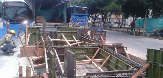 Adecuaciones de las estaciones de la Calle 5 presentan un avance del 60%