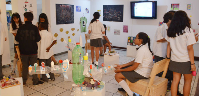 Arte estudiantil en las salas del Centro Cultural de Cali