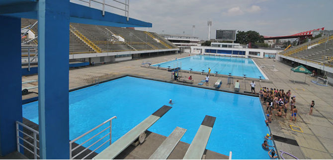 Una de las piscinas Botero Obyrne, cerrada temporalmente