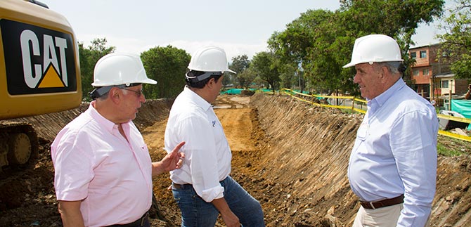 Avanzan obras de reforzamiento y reconstruccin en el jarilln del ro Cauca