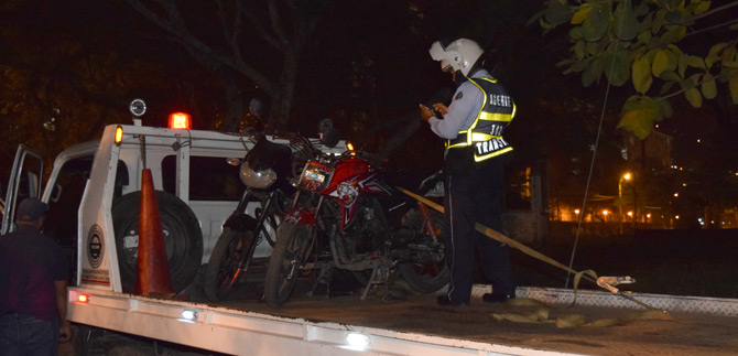 Cerca de 20 motos fueron retenidas en operativo de piques en el Coliseo de El Pueblo