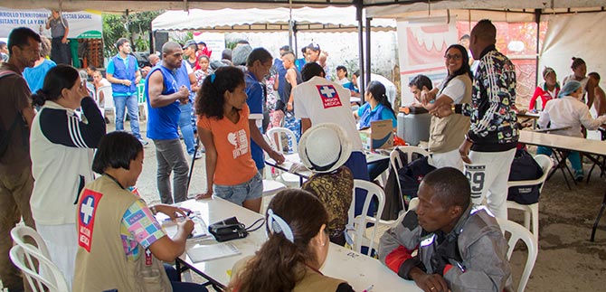Toma barrial de la Alcalda lleg a El Calvario