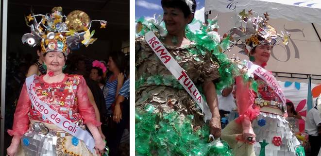 Reina Adulto Mayor de Cali obtuvo segundo lugar por su traje tpico
