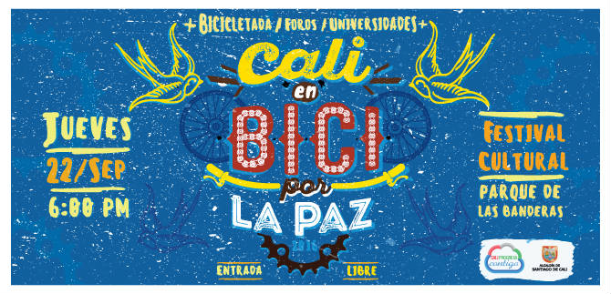 Este jueves, universidades promueven d�a sin carro y rodada Cali en bici por la paz
