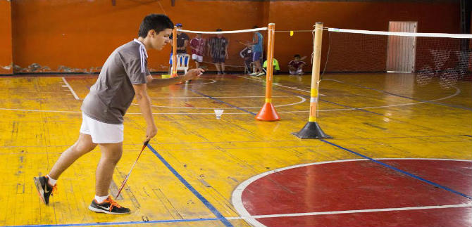 Finaliz� bagminton deporte  de m�s atracci�n en Juegos Municipales