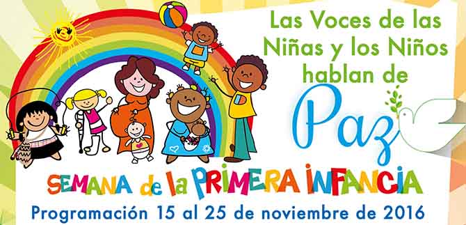 Cali disfrutar� de la IV semana de la primera infancia. Las Voces de los ni�os hablan de Paz