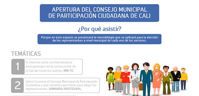 Cali contar� con el Consejo Municipal de Participaci�n Ciudadana