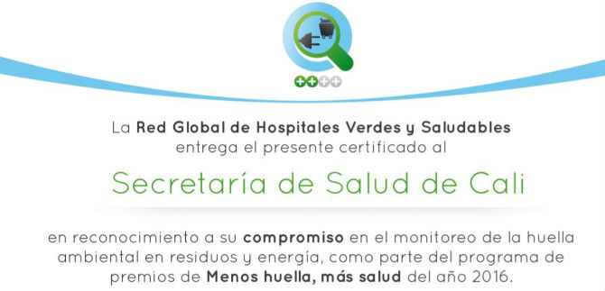 Red Global de Hospitales Verdes reconoce compromiso de la Secretara de Salud
