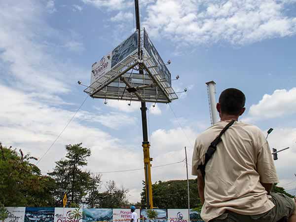 Secretar�a de Gobierno inici� desmonte de vallas publicitarias ubicadas irreglamentariamente