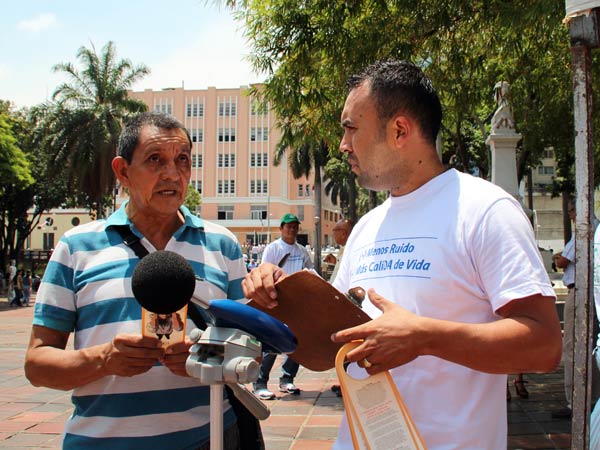 Ciudadan�a mostr� acogida a campa�a del Dagma contra el ruido